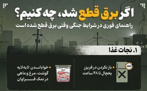 اینفوگرافیک/ اگر برق قطع شد، چه کنیم؟