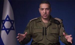 عکس/ سخنگوی رجزخوان ارتش اسرائیل در پناهگاه!