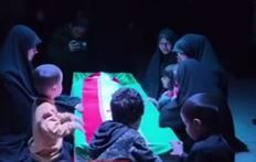 فیلم/ وداع فرزندان کوچک "شهید زهدی" با پدر