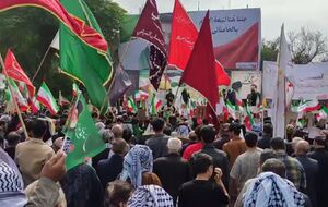 فیلم/ حضور پرخروش اهوازی‌ها در روز قدس