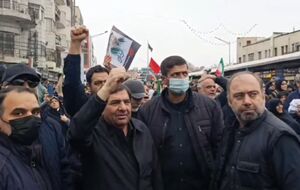 فیلم/ حضور مخبر در لحظه بمباران تهران در روز قدس
