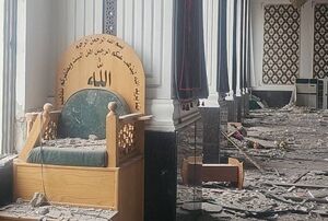 آثار حملات آمریکایی صهیونی به مجمع سید الشهداء عراق
