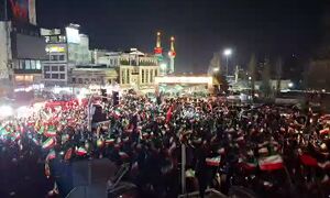 فیلم/ خروش مردم تهران در میدان تجریش