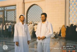 تصویری از شهیدان حاج رمضان و داود عسکری در مدینه