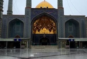 فیلم/ بارش رحمت الهی در حرم کریمه اهل بیت