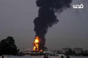 فرودگاه دبی همچنان در آتش می‌سوزد