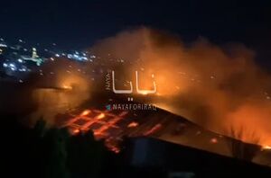 فیلم/ تخریب و آتش سوزی در مقر تروریست‌های کومله