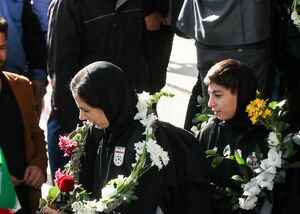 ورود تیم ملی فوتبال بانوان از مرز بازرگان به کشور