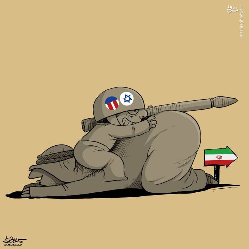 اثر جدید کارتونیست یمنی علیه سران عرب منطقه