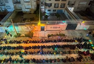 عکس/ کوچه افطاری در محله کوهسار تهران