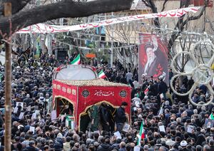 تشییع پیکر مطهر ۱۲ شهید جنگ رمضان تبریز