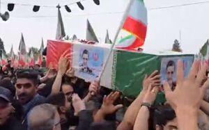 فیلم/ پیکر شهید نائینی در جایگاه ابدی آرام گرفت