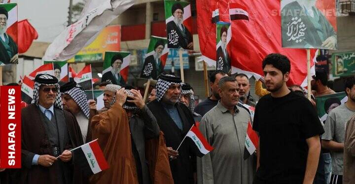 راهپیمایی‌های مردمی در بغداد در حمایت از ایران