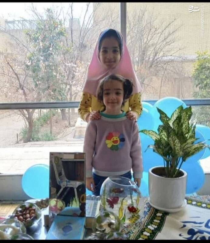 عکس/ دو خواهر خردسال شهید