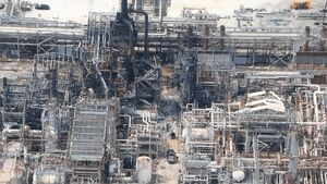 قلب پالایشگاه تگزاس در آتش سوخت