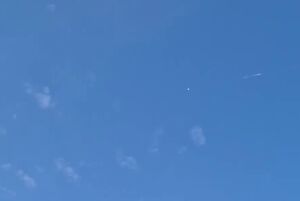 فیلم/ شیرجه تماشایی کلاهک موشک ایران در ایلات اشغالی