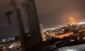 فیلم/ لحظه انفجار مقر تجزیه طلبان در سلیمانیه