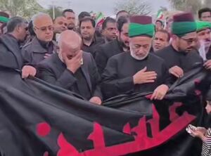 فیلم/ حضور خادمان حرم سیدالشهدا در مزار شهدای مدرسه میناب