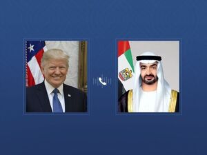 گفت‌وگوی تلفنی رئیس امارات و ترامپ درباره تحولات منطقه