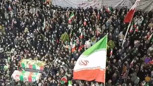 فیلم/ وداع با شکوه زنجانی‌ها با شهدای حسینیۀ اعظم