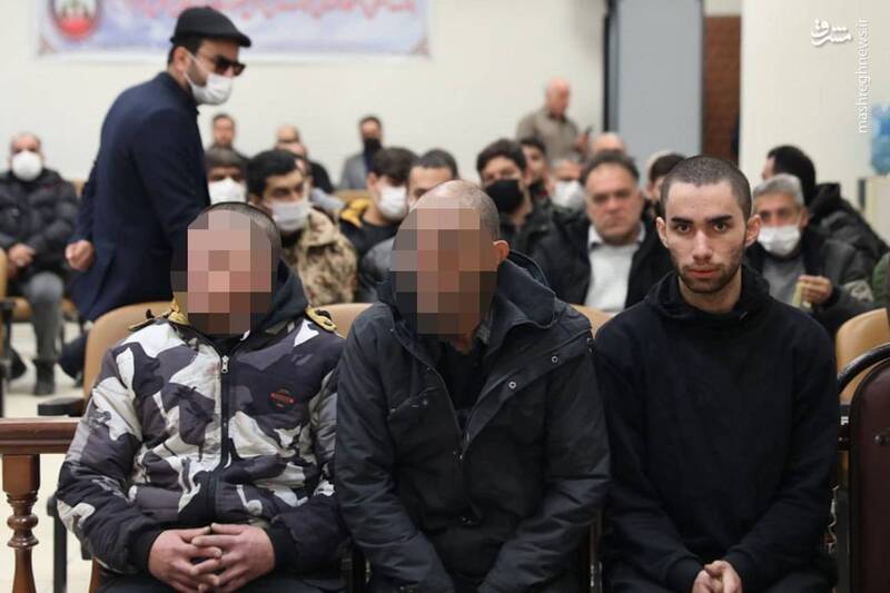تصاویری از امیرحسین حاتمی از عناصر تروریستی دشمن در اغتشاشات دی ماه ۱۴۰۴ در دادگاه