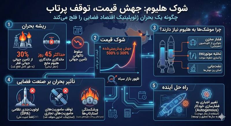 چگونه انهدام میدان گازی قطر، قلب صنعت فضایی جهان را از تپش انداخت؟