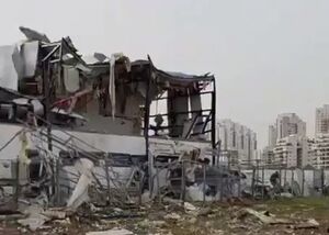 کارخانه Aerosol که مورد حمله موشکی دلاوران ایرانی قرار گرفت