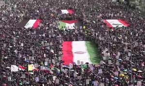 فیلم/ تجمع میلیونی یمنی‌ها در حمایت از ایران