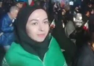 فیلم/ دختر مدال‌آور ایران در تجمعات شبانه