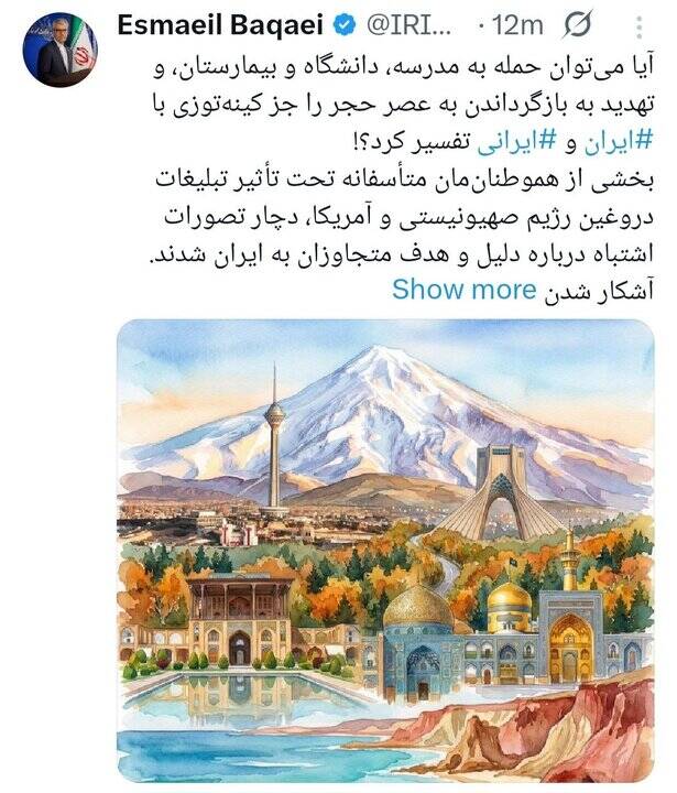 بقائی: جنگ تحمیلی آمریکا و اسرائیل علیه ایران، هدفی جز نابودی ایران و ایرانی ندارد