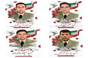 شهادت ۴ افسر نیروی زمینی ارتش در عملیات اصفهان