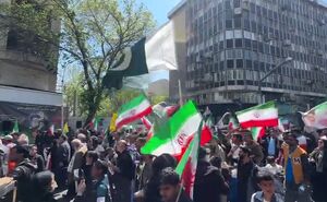 فیلم/ دسته عزاداری پاکستانی‌ها در خیابان جمهوری