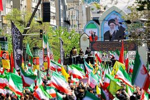 تصویر هوایی از خیابان جمهوری در اربعین شهادت امام امت