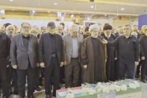 مراسم وداع و نماز بر پیکر شهید خرازی در بهشت زهرا(س)