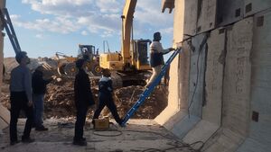 بازسازی پل راه‌آهن قم در کمتر از ۴۰ ساعت
