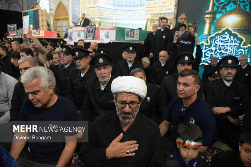 مراسم وداع با پیکر شهدای اقتدار ایران اسلامی