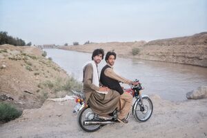 عکس/ ورودی آب به منطقه سیستان پس از سال‌ها خشکسالی