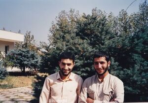 تصویری قدیمی از شهید طهرانی مقدم و سردار سید مجید موسوی