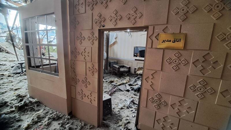 نابودی لوکیشن یک سریال نمایش خانگی در پی حملات دشمن