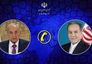 گفتگوی تلفنی عراقچی و رئیس پارلمان لبنان