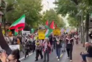 فیلم/ تظاهرات نیوزیلندی‌ها برای حمایت از ایران