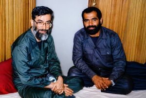 تصویر دیده نشده از سرلشکر عبدالهی در کنار رهبر شهید انقلاب