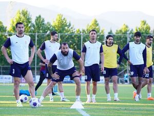 تیم ملی فوتبال تمرین گلزنی کرد