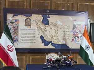 نقشه ایران با اشعار فردوسی مورد توجه خبرنگاران هندی