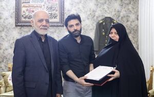 عکس/ دیدار سرلشکر عبداللهی با خانواده شهید سپهبد موسوی