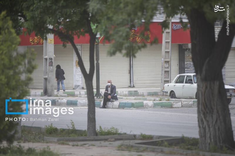عکس/ ریزگردها و باد شدید در کرمانشاه