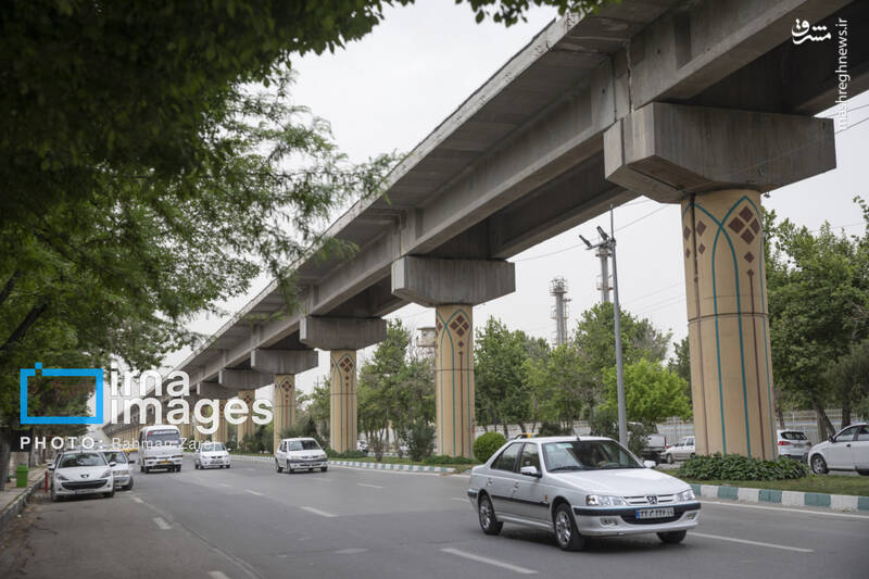 عکس/ ریزگردها و باد شدید در کرمانشاه