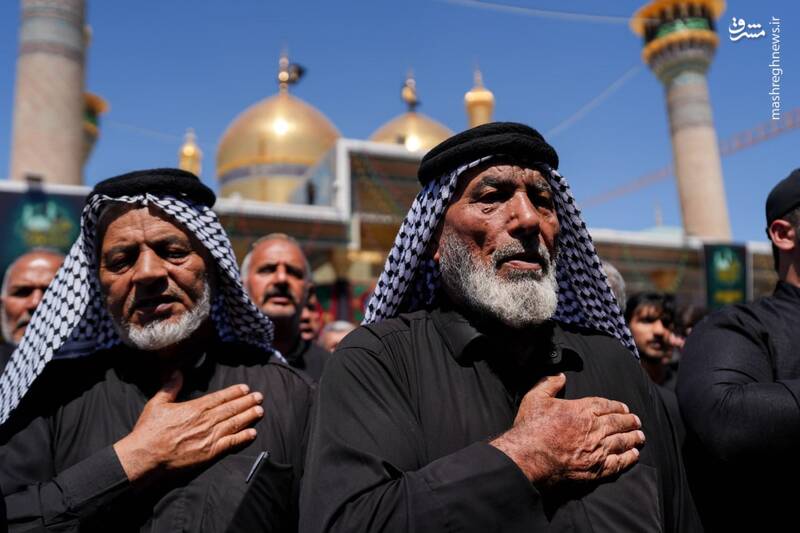 عکس/ تشییع نمادین جوان ترین امام در کاظمین