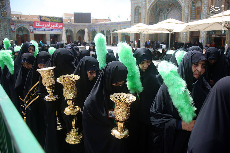 عکس/ عزاداری شهادت جوادالائمه در حرم حضرت معصومه(س)