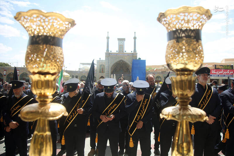عکس/ عزاداری شهادت جوادالائمه در حرم حضرت معصومه(س)